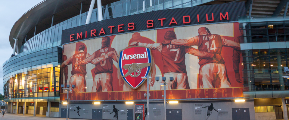 Das Emirates-Stadion in London ist die Heimat des FC-Arsenal.