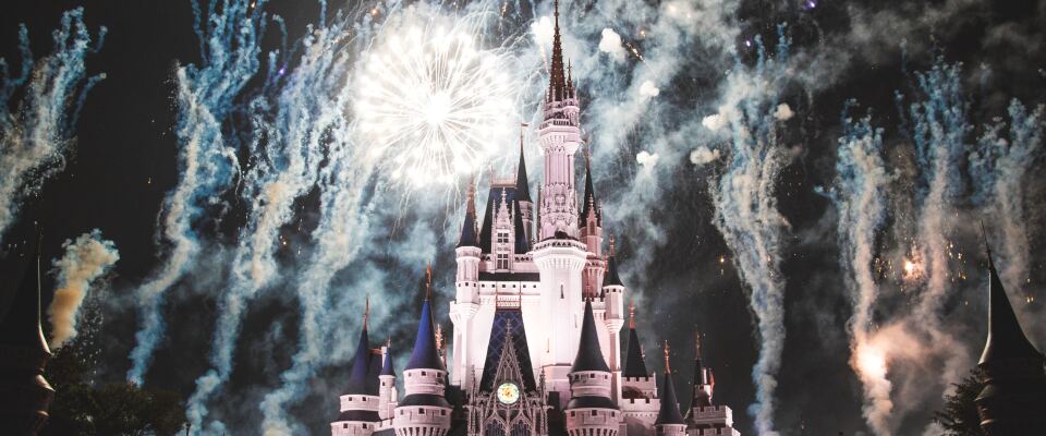 Feuerwerk über Disneyland.