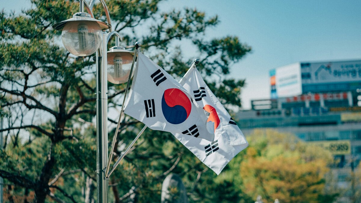 Die Flagge von Südkorea. (symbolbild)
