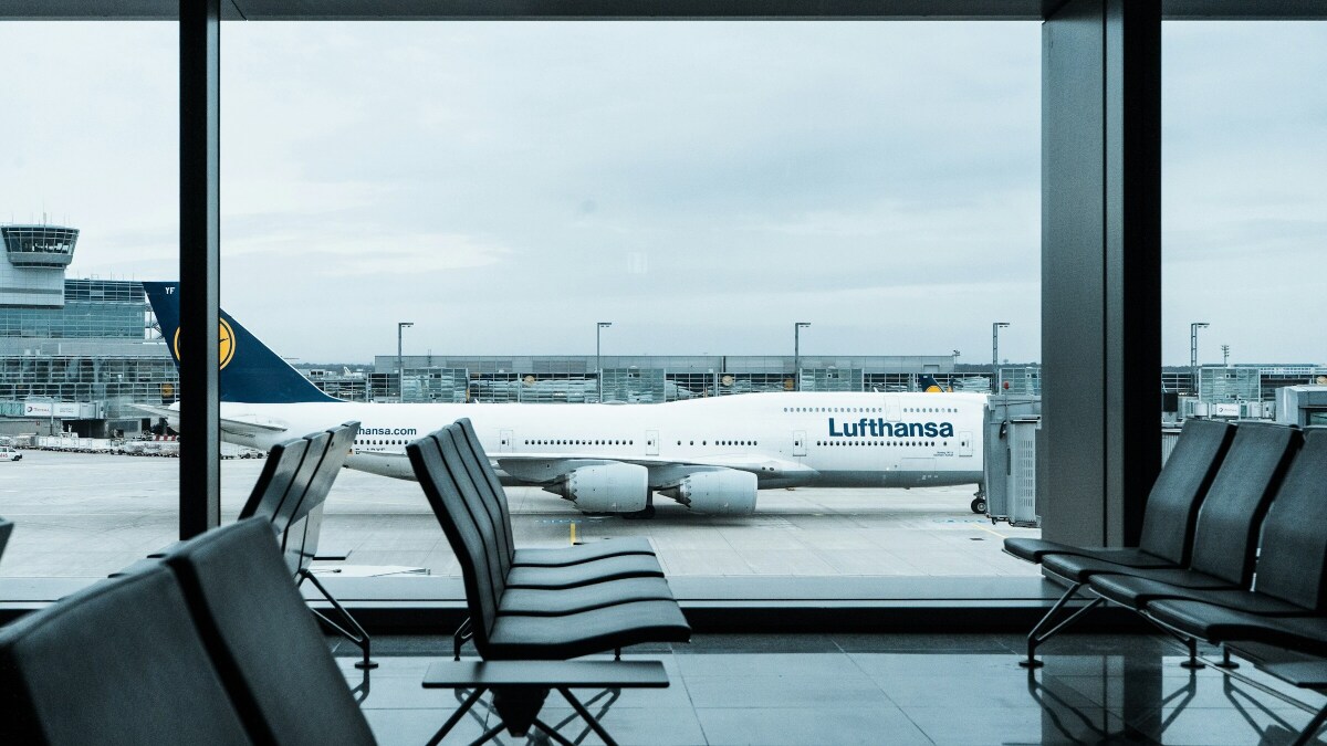 Ein Wartebereich im Flughafen Frankfurt. 