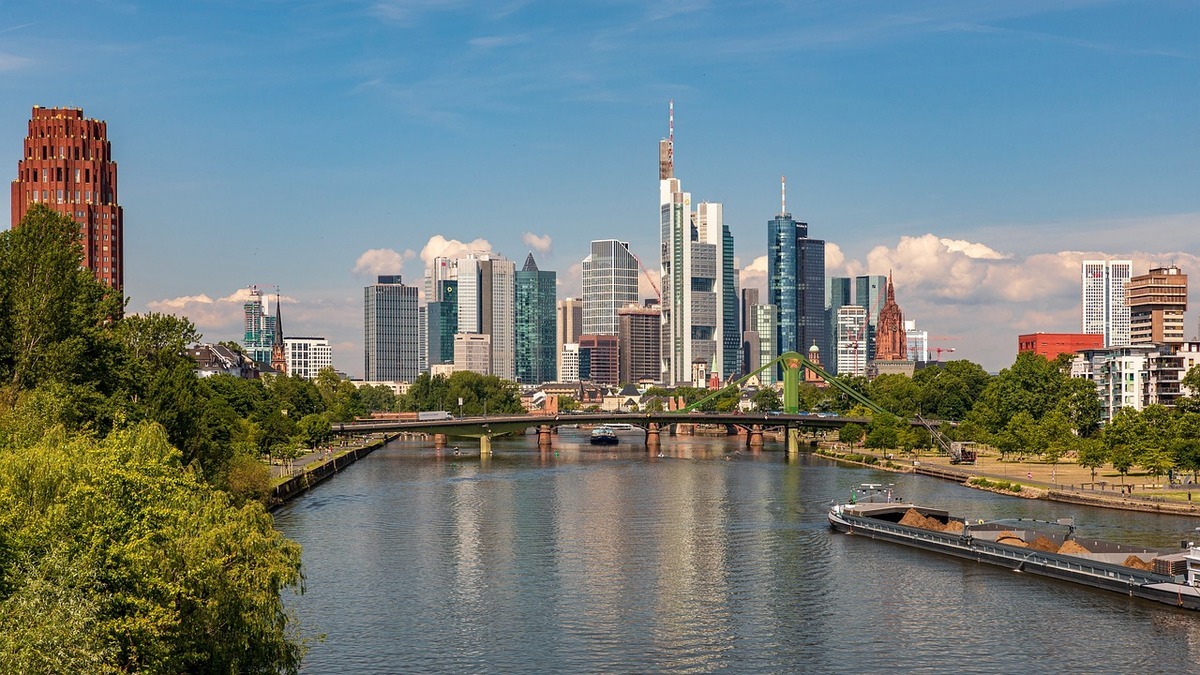 Die Skyline von Frankfurt am Main