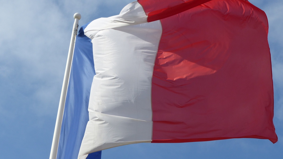 Die Französische Flagge.