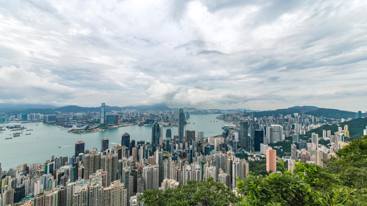 Hong Kong von oben.