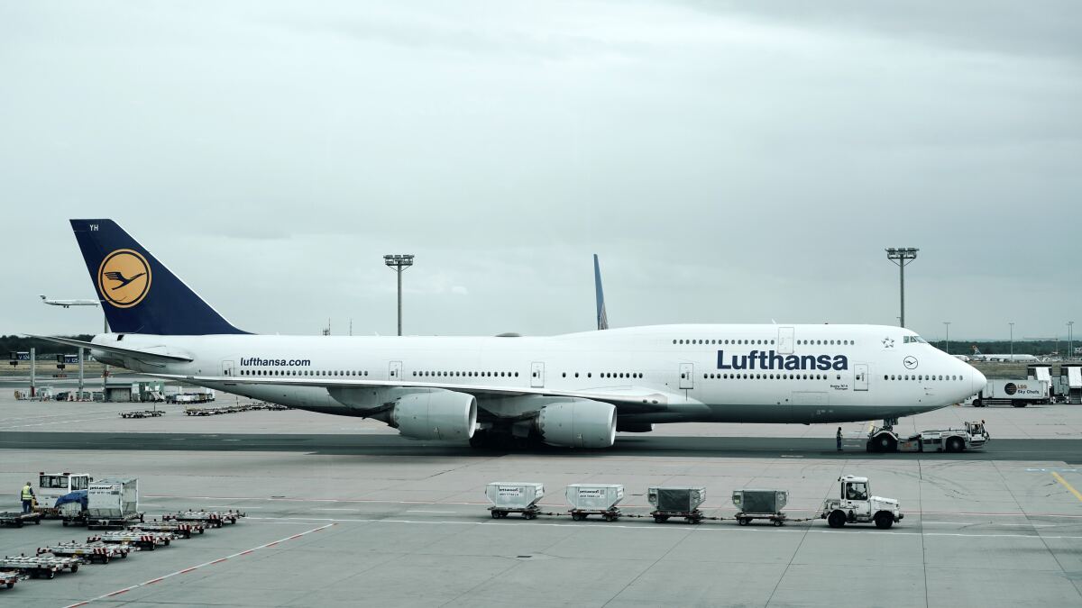 Ein Jet der Lufthansa.