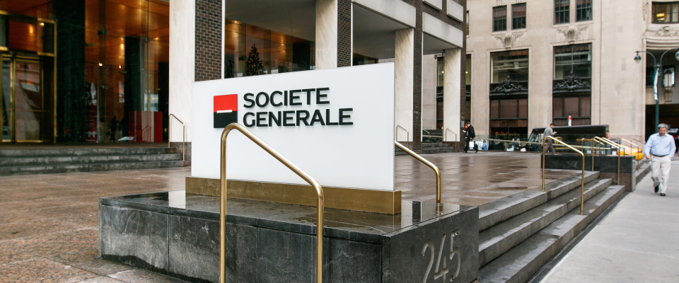 Logo der Société Générale.