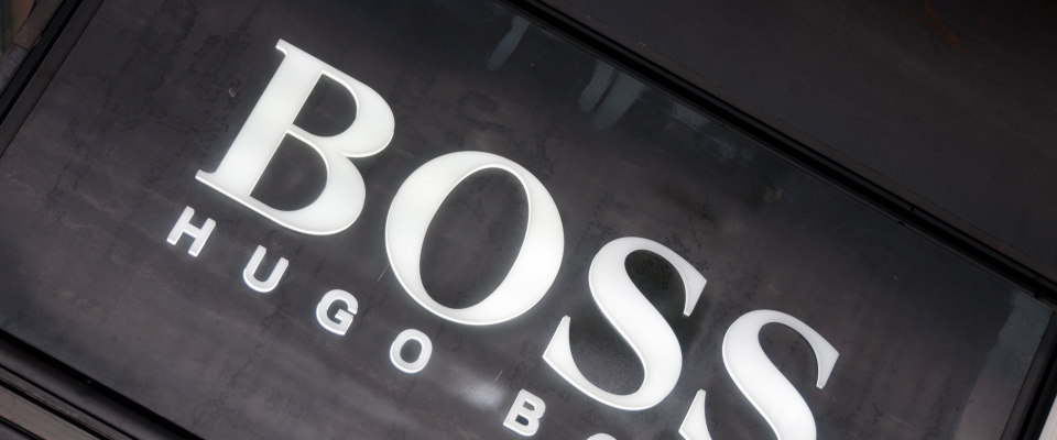Das Logo von Hugo Boss.