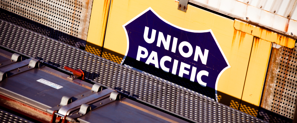 Das Logo von Union Pacific.