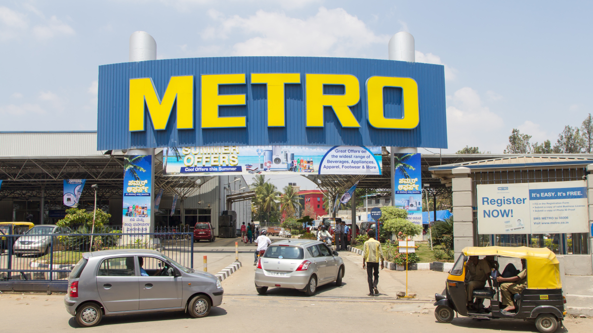 Eine Metro-Filiale in Indien.