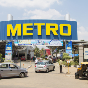 Eine Metro-Filiale in Indien.