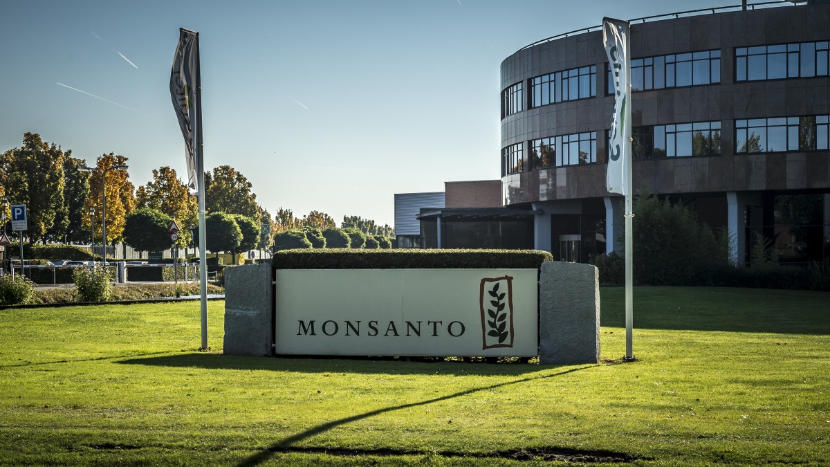 Der Eingang zur Monsanto-Niederlassung in Bergschenhoeck in den Niederlanden.