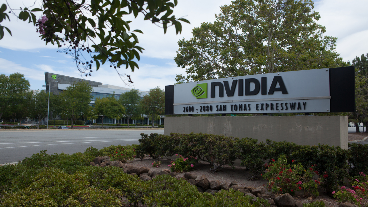 Die Zentrale von Nvidia in Santa Clara, USA.