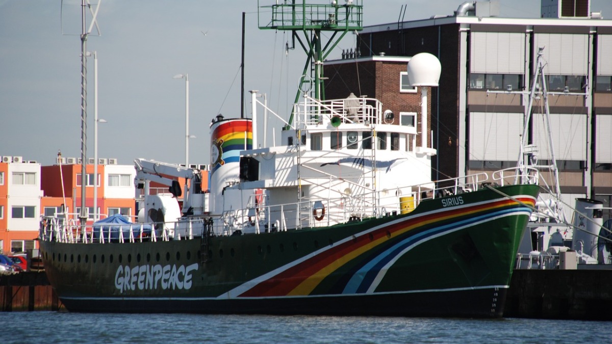 Ein Schiff der Greenpeace-Flotte.