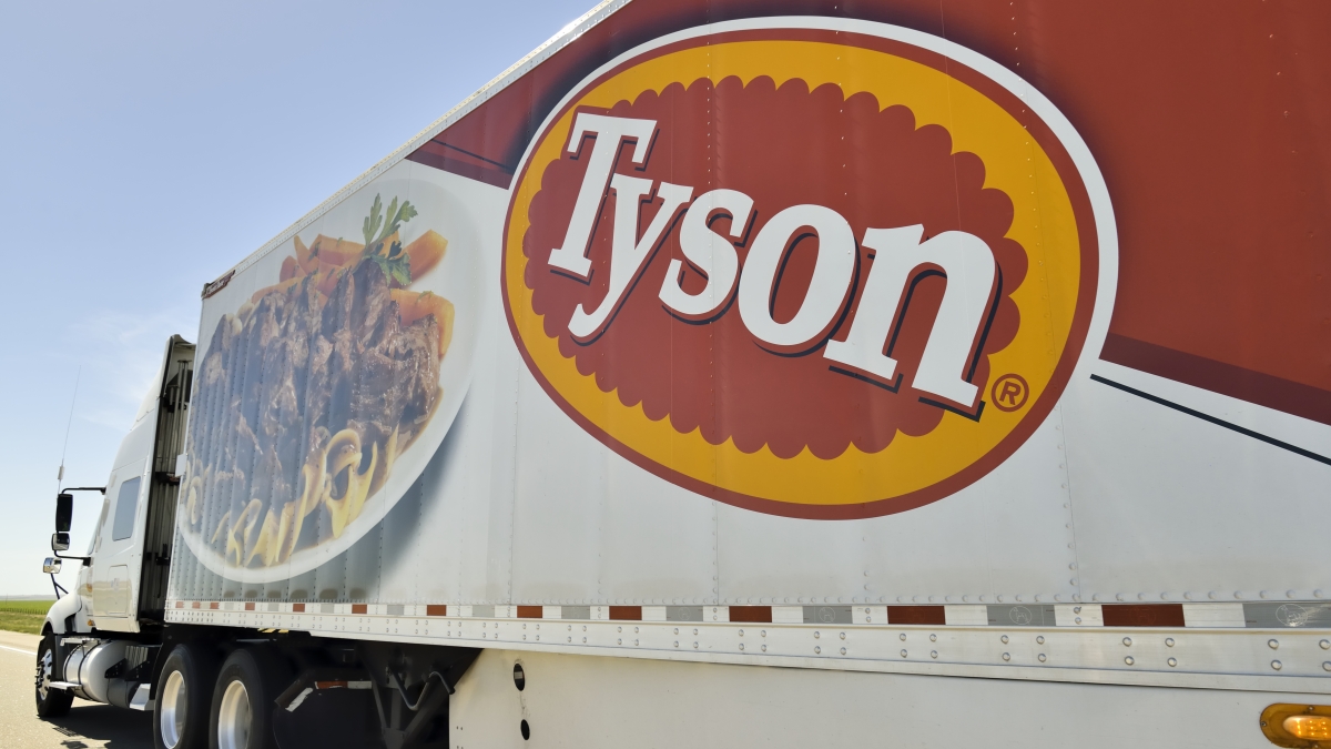 Ein Truck von Tyson Foods.