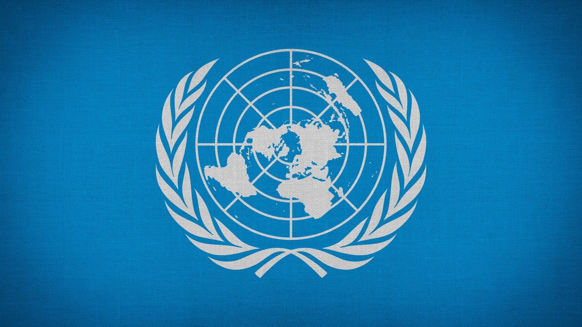 Das Logo der Vereinten Nationen (United Nations)