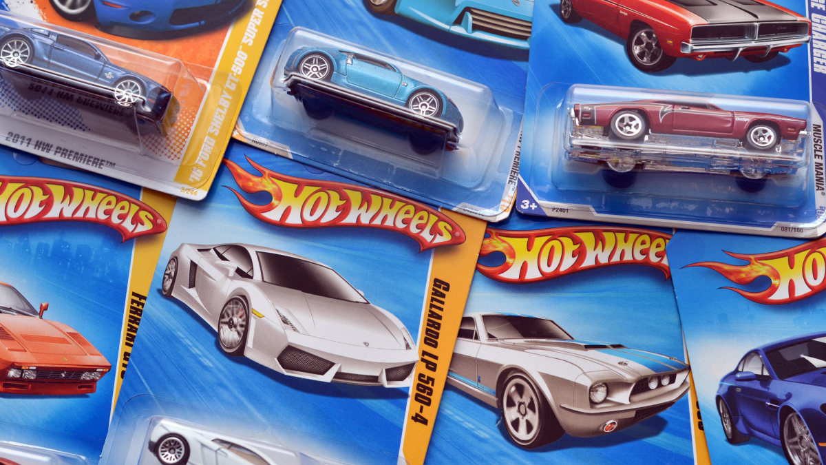 Verschiedene Hot Wheels-Autos von Mattel