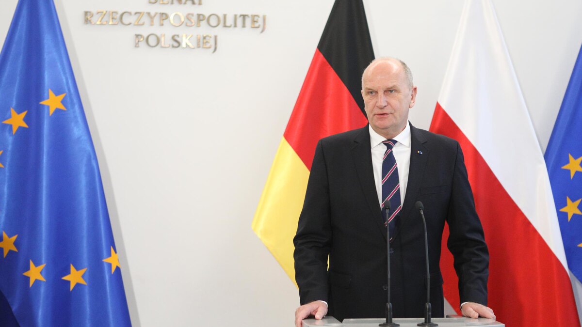 Dietmar Woidke der Ministerpräsidenten von Brandenburg besucht Polen am 22.01.2020.