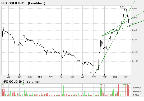 NFX Gold Inc. 130802
