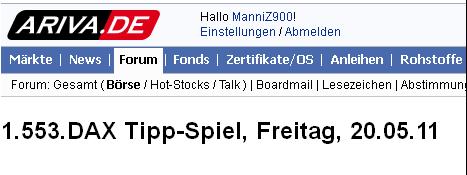 1.553.DAX Tipp-Spiel, Freitag, 20.05.11 404767