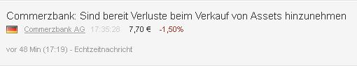 COMMERZBANK kaufen Kz. 28 € 613023