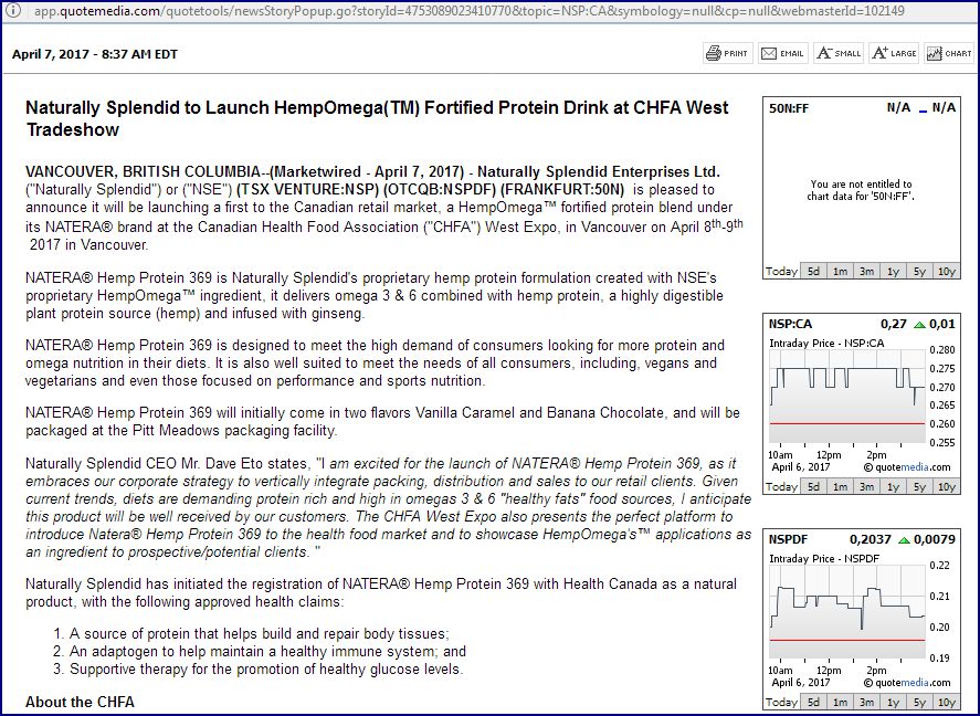 Naturally Splendid: globales Lizenzabkommen 982505