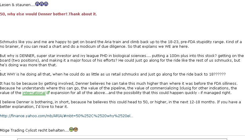 Ariad Pharma on the Top 701125