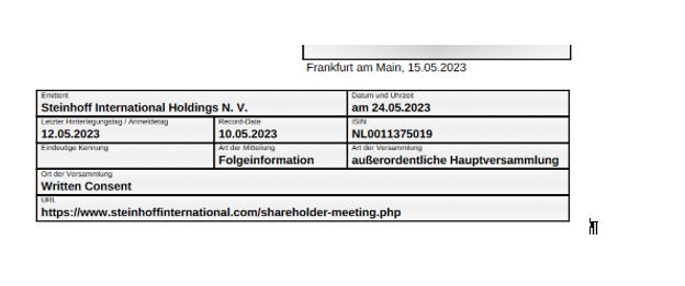 STEINHOFF Reinkarnation 1372616