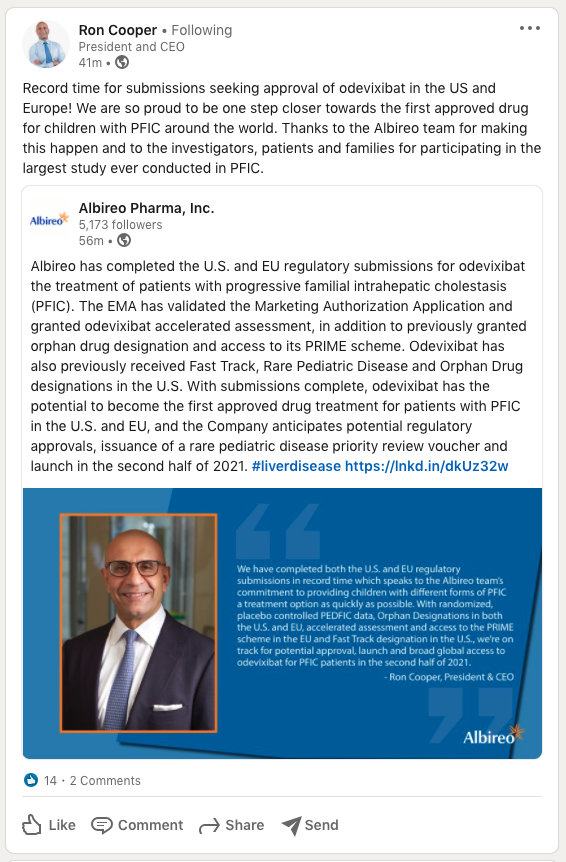 Albireo neuer big player im Pharma-Milliardenmarkt 1218614