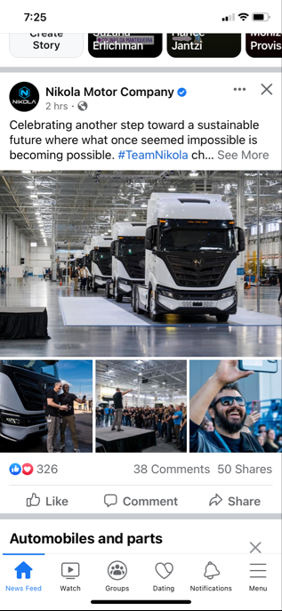 NIKOLA Corporation US6541101050 Nachfolge Thread V 1290436