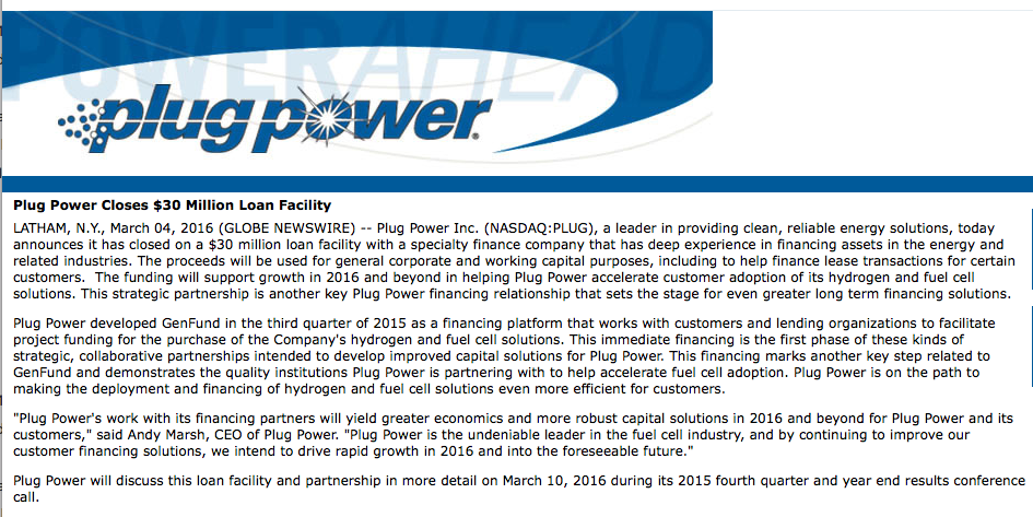 Plug Power - Brennstoffzellen 898600