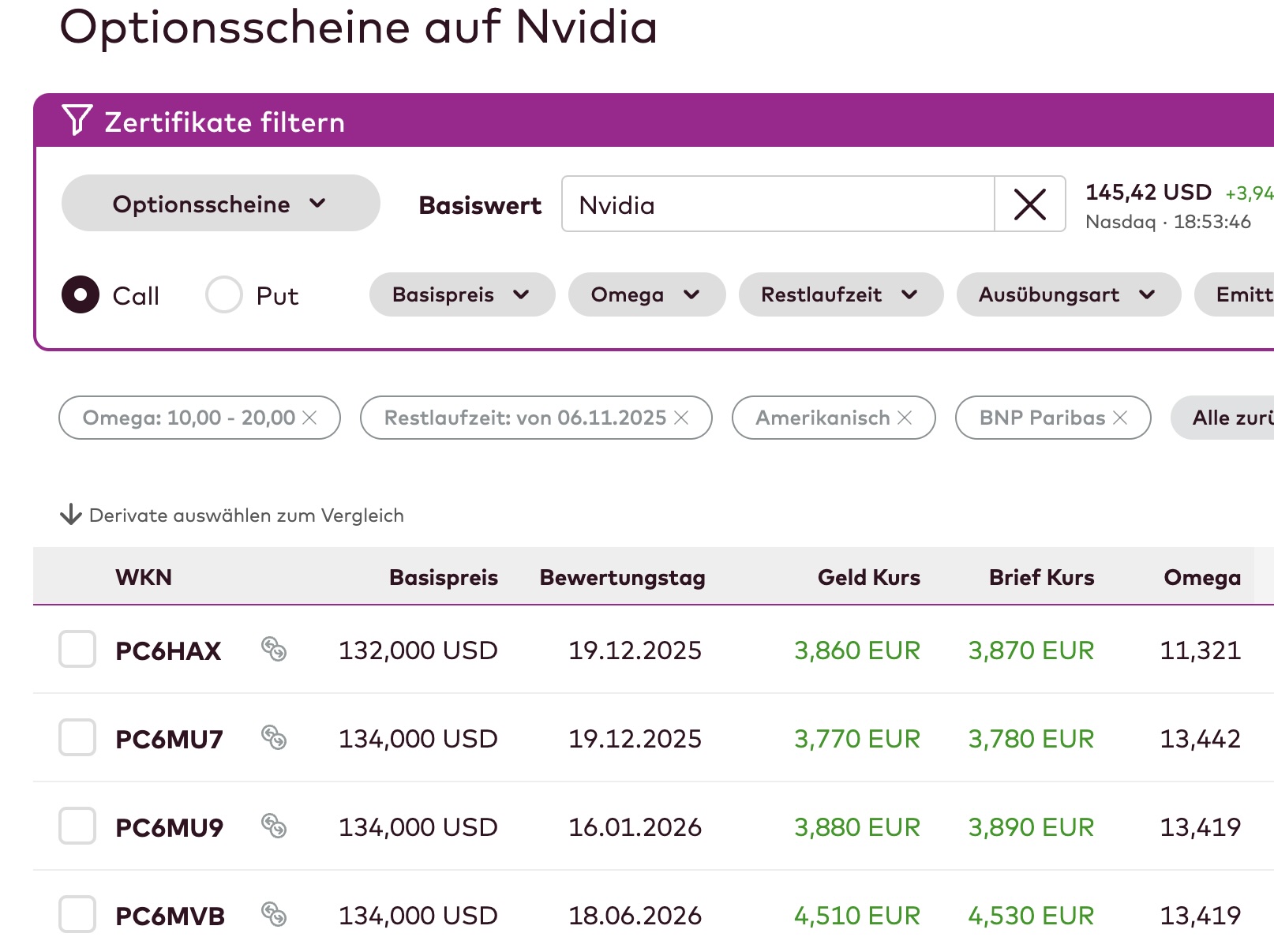 Frage zur Onvista Zertifikate Suche 1456205
