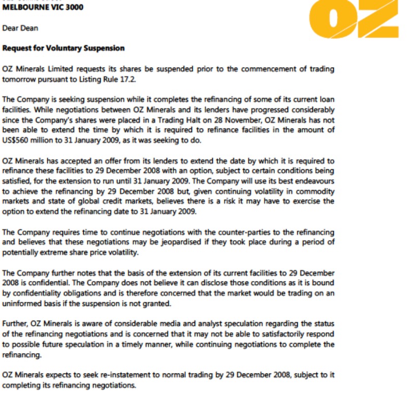 OZ Minerals: Zinifex, wie haste dir verändert! 203071