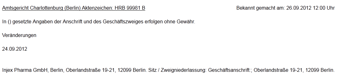 Injex AG - Wahrheit und Träumerei 540869