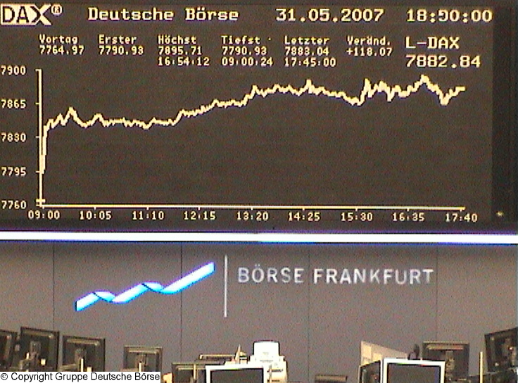 543.DAX Tipp-Spiel, Donnerstag, 31.05.07 100962