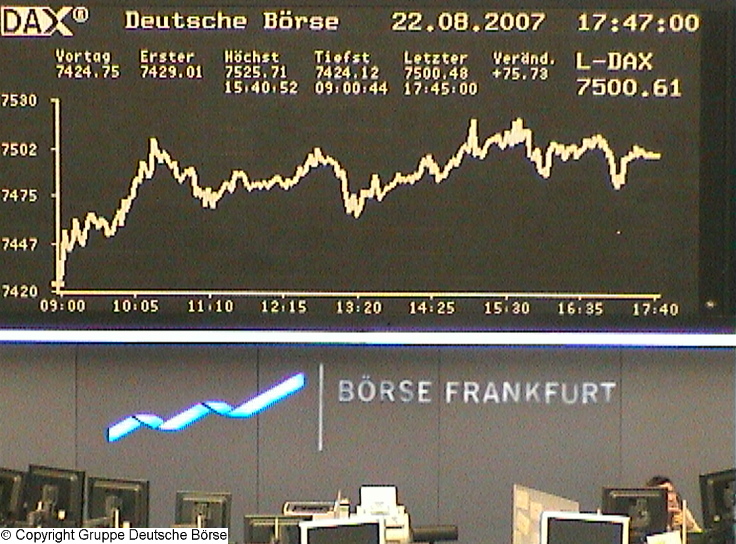 602.DAX Tipp-Spiel, Mittwoch, 22.08.07, 17.45 Uhr, 116076