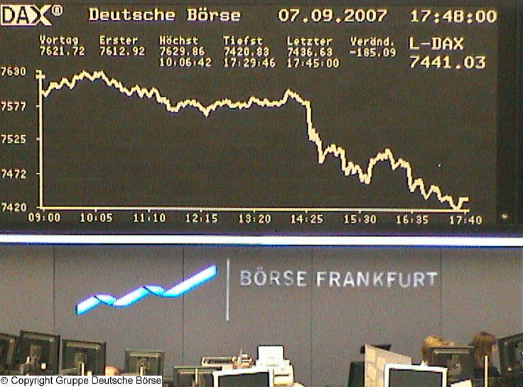 614.DAX Tipp-Spiel, Freitag, 07.09.07, 17.45 Uhr, 119070