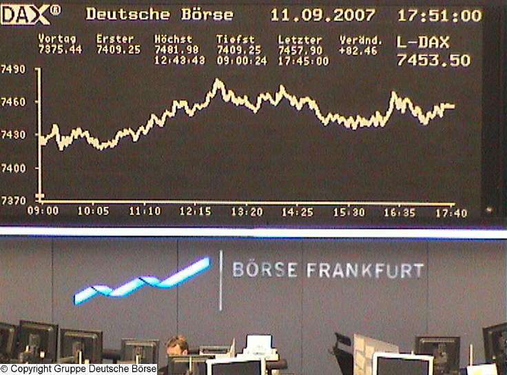 616.DAX Tipp-Spiel, Dienstag, 11.09.07, 17.45 Uhr, 119616