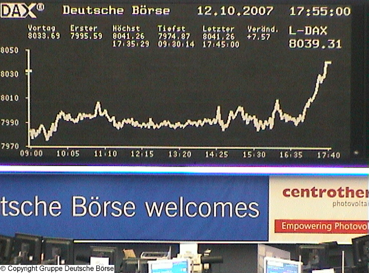 639.DAX Tipp-Spiel, Freitag, 12.10.07 125179