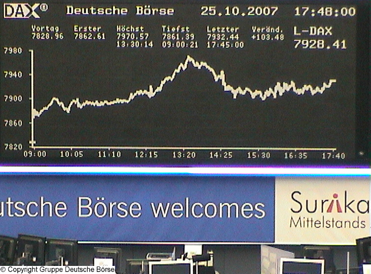 648.DAX Tipp-Spiel, Donnerstag, 25.10.07 127675