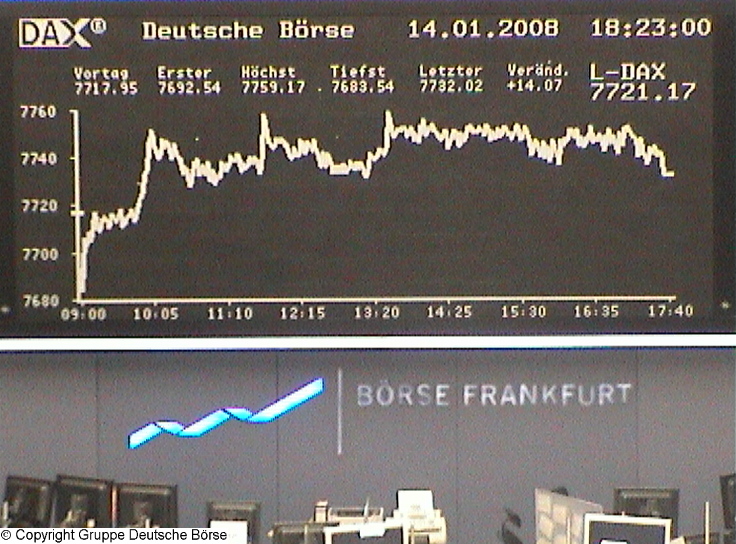 700.DAX Tipp-Spiel, Montag, 14.01.08, 17.45 Uhr, D 141659