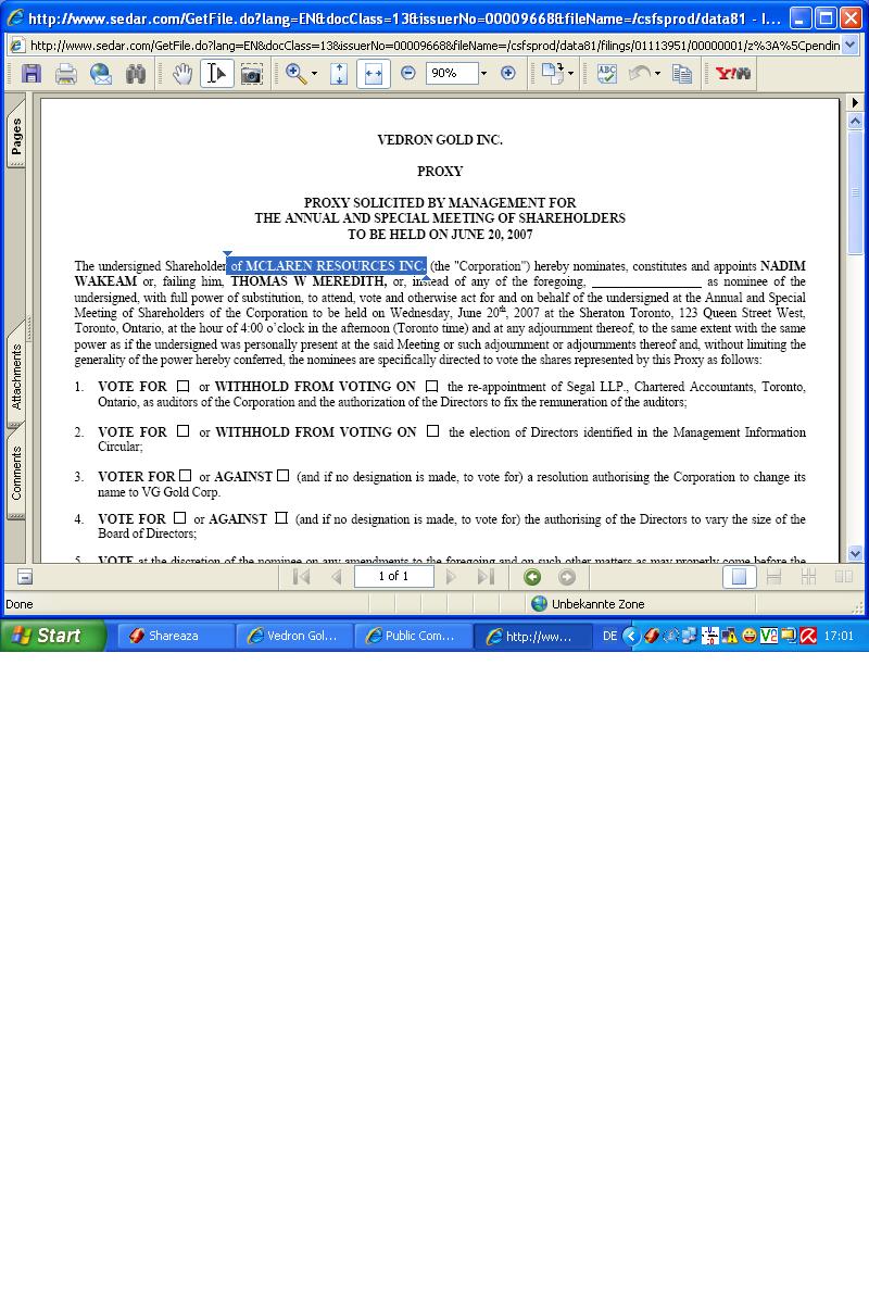 Vedron FAKTEN VG Kanada 101349