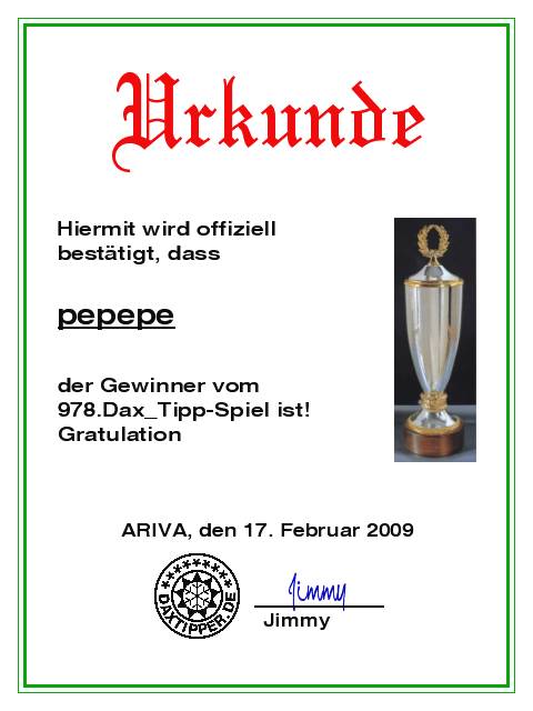 980.DAX Tipp-Spiel Do,19.02.09.17.45 Uhr 217066