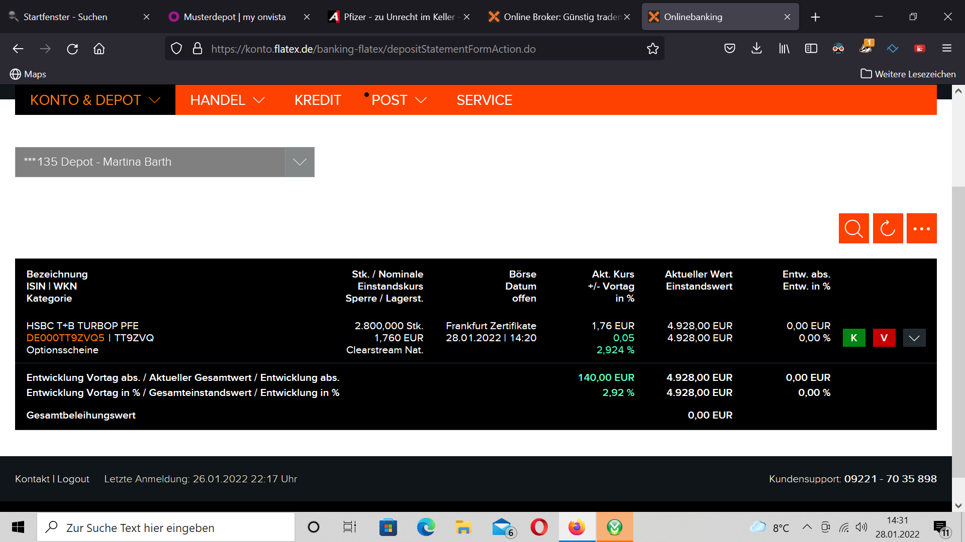 Pfizer - zu Unrecht im Keller 1296562