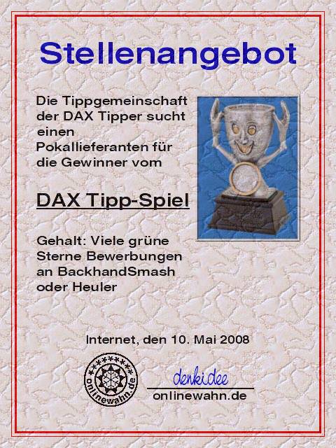 Das DAX Tipp-Spiel sucht einen Chef 163160