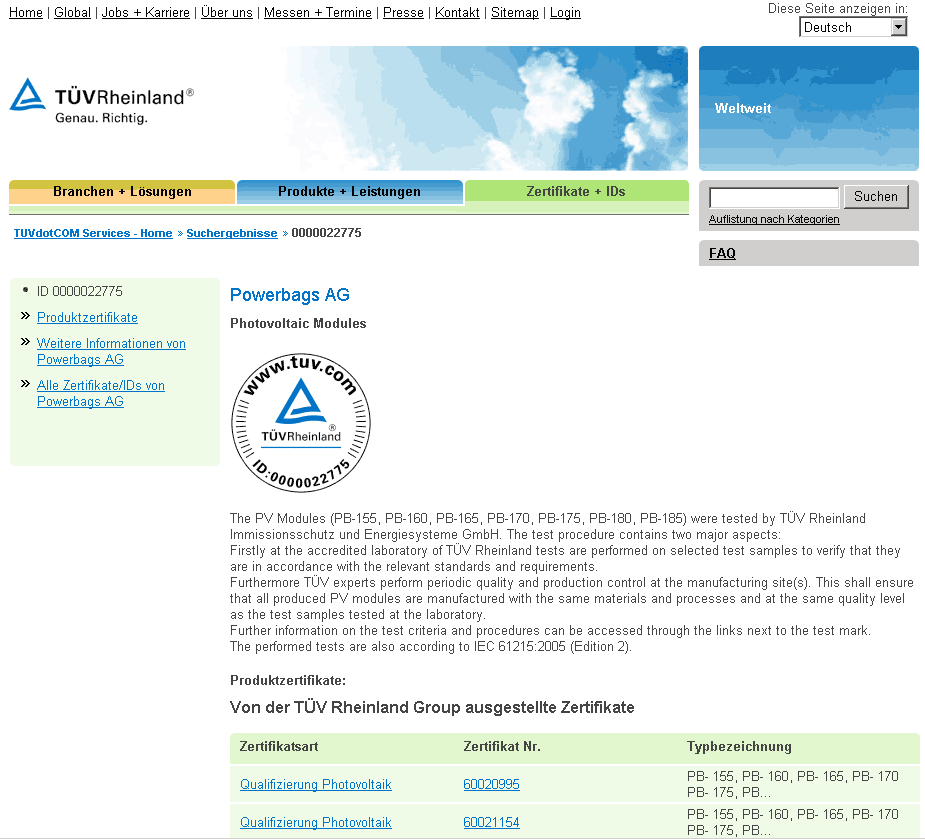 ++Powerbags AG++ 8 MW verkauft ++ DGAP 182584