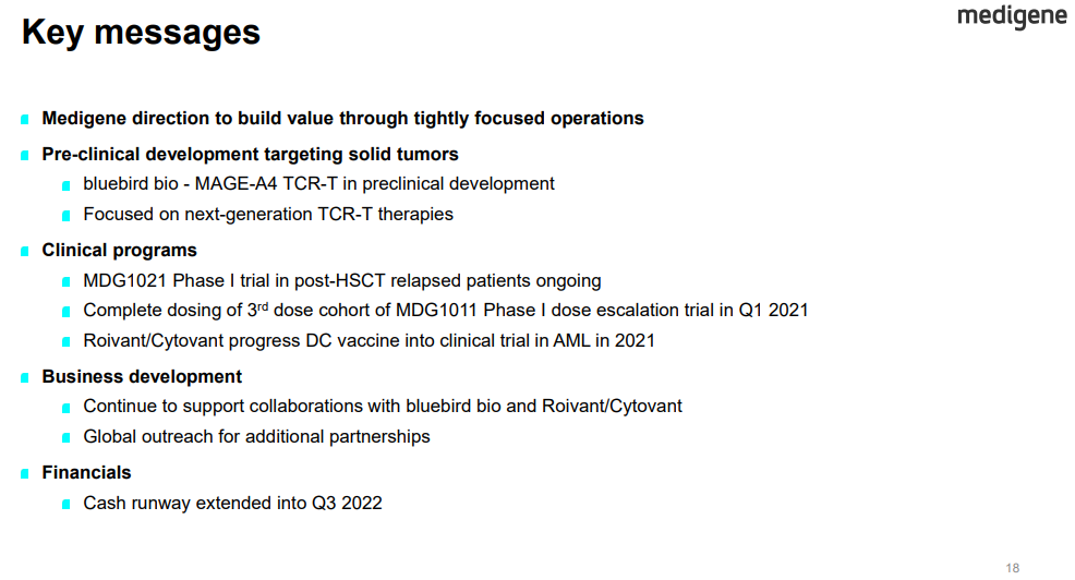 Medigene - Sachliche und fachliche Beiträge 1212864