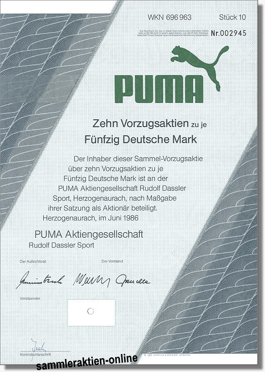 Puma die Erfolgsaktie 1410116