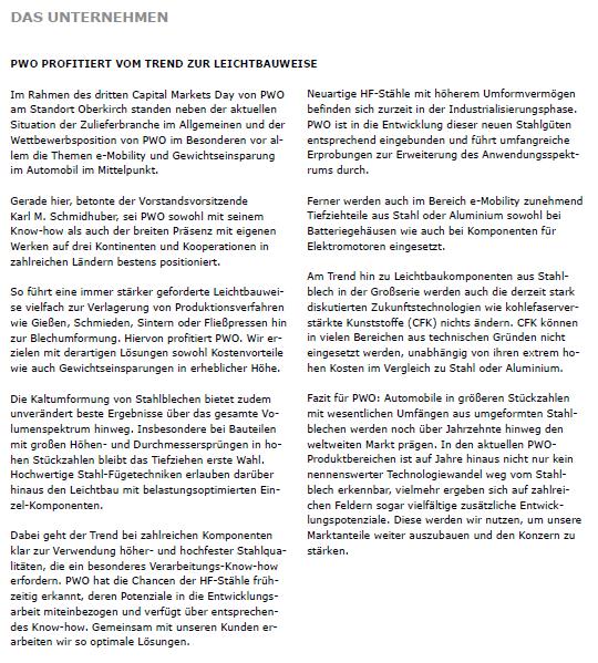 Progress-Werk KGV mit KGV 8,5 klar unterbewertet! 488799