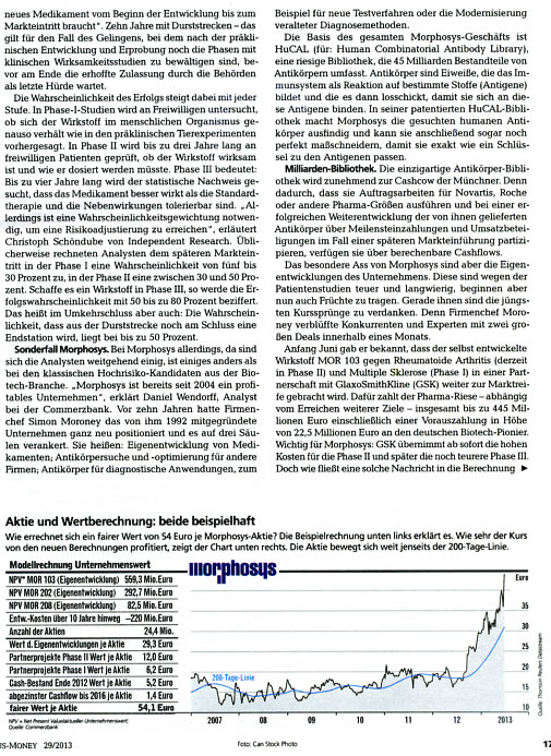 MOR: Pipelinefortschritte führen zu Neubewertungen 623405