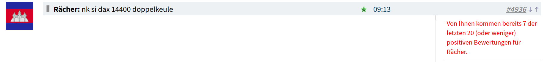 Rächers..long wie short..alternativloses Trading:) 1305202