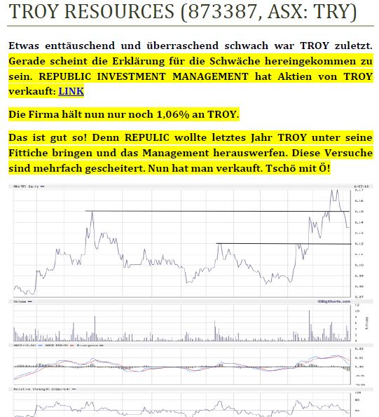 Troy Res- Top Goldproduzent Profit A$16.7 Million 1058216